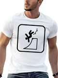 Black Skateboarding Fail T-Shirt