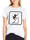 Black Skateboarding Fail T-Shirt