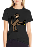 Monkey Holding Banana Graphic Tee
