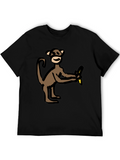 Monkey Holding Banana Graphic Tee