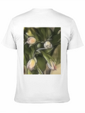 Floral Sketch T-Shirt: Artistic Casual Wear
