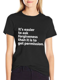 Forgiveness Quote Black T-Shirt