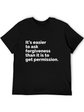 Forgiveness Quote Black T-Shirt