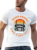 Truck Around and Find Out Black T-Shirt