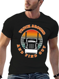 Truck Around and Find Out Black T-Shirt