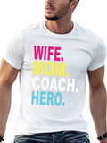 Wife Mom Coach Hero Graphic T-Shirt