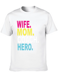 Wife Mom Coach Hero Graphic T-Shirt