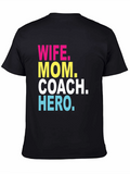 Wife Mom Coach Hero Graphic T-Shirt