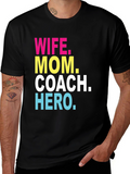 Wife Mom Coach Hero Graphic T-Shirt