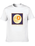 Bitcoin To The Moon Black T-Shirt Crypto