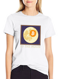 Bitcoin To The Moon Black T-Shirt Crypto
