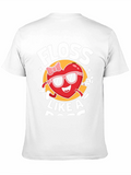 Floss Like A Boss Black Graphic Tee