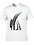 Black Graphic Tee - Modern Tribal Design
