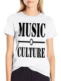 Music Culture Graphic Tee - Black