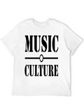 Music Culture Graphic Tee - Black