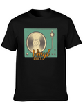 Vinyl Addict Graphic Tee - Retro Music Lover Shirt