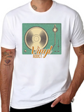Vinyl Addict Graphic Tee - Retro Music Lover Shirt