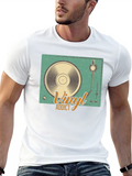 Vinyl Addict Graphic Tee - Retro Music Lover Shirt