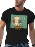 Vinyl Addict Graphic Tee - Retro Music Lover Shirt