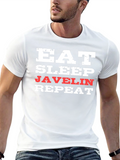 Eat Sleep Javelin Repeat Graphic Tee