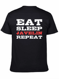 Eat Sleep Javelin Repeat Graphic Tee