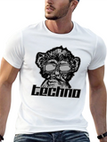 Techno Monkey Graphic T-Shirt - Cool Clubwear