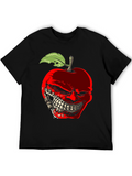 Creepy Apple Graphic T-Shirt