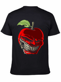 Creepy Apple Graphic T-Shirt