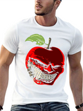 Creepy Apple Graphic T-Shirt