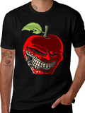 Creepy Apple Graphic T-Shirt