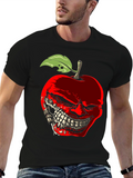 Creepy Apple Graphic T-Shirt