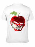 Creepy Apple Graphic T-Shirt
