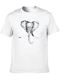 Elephant Graphic Black T-Shirt