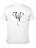 Elephant Graphic Black T-Shirt
