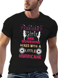 February Girls Sunshine & Hurricane Black T-Shirt