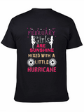 February Girls Sunshine & Hurricane Black T-Shirt