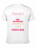February Girls Sunshine & Hurricane Black T-Shirt