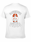 Pawsitive Vibes T-Shirt - Dog Yoga Design