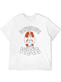 Pawsitive Vibes T-Shirt - Dog Yoga Design