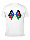 South Sudan Flag Graphic Tee - Black