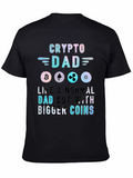 Crypto Dad T-Shirt - Bitcoin Ethereum Ripple
