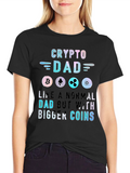 Crypto Dad T-Shirt - Bitcoin Ethereum Ripple