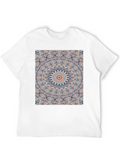 Mandala Print Black Crew Neck T-Shirt