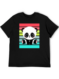 Cute Panda Bear Retro Style T-Shirt