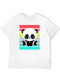Cute Panda Bear Retro Style T-Shirt