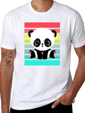 Cute Panda Bear Retro Style T-Shirt