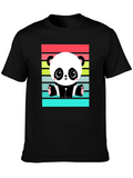 Cute Panda Bear Retro Style T-Shirt