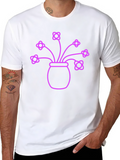 Modern Flower Pot T-Shirt
