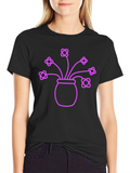 Modern Flower Pot T-Shirt