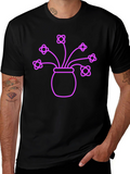 Modern Flower Pot T-Shirt